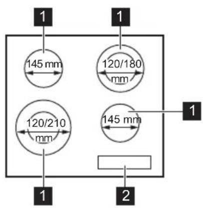 1 145 mm 120/180 mm 120/210 mm 145 mm 1 1 2