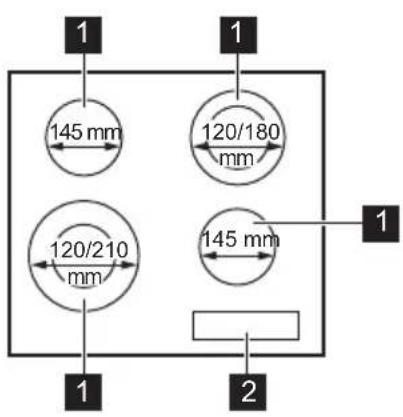 145 mm 120/180 mm 120/210 mm 145 mm 1 1 2