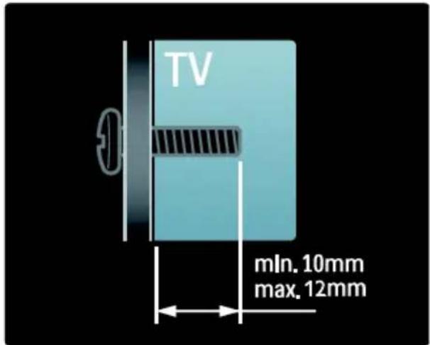 TV min. 10mm max. 12mm
