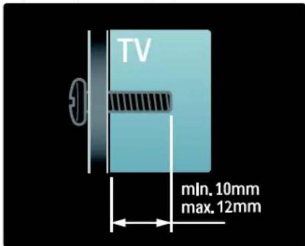 TV min. 10mm max. 12mm
