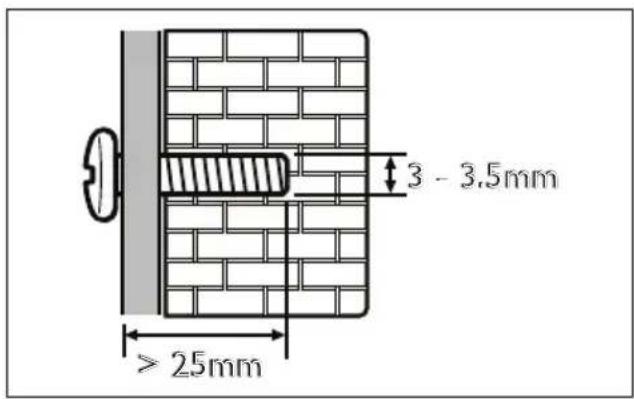 3 - 3.5mm >25mm