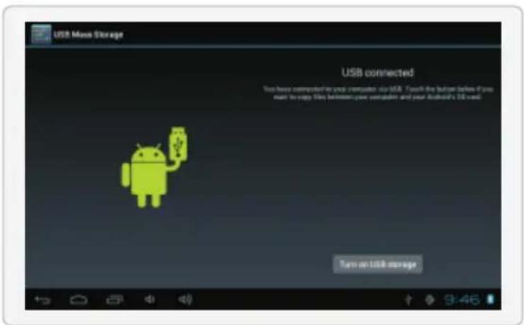 USB Moss Storage USB connected You have connected to your computer via USB. I touch the button before if you make it copy files between your computers and your Android's USB card. Turn on toll storage