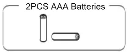 2PCS AAA Batteries