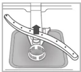 Hotpoint Ariston LFB 5B019 EU - Püskürtücü kollarının temizlenmesi - 2