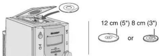 12 cm (5") 8 cm (3") or