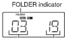SHARP XLUH4H - Press the TUNING/FOLDER ( vor ) button to select desired playback folder. - 1