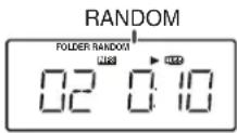 SHARP XLUH4H - To random play all tracks: - 1