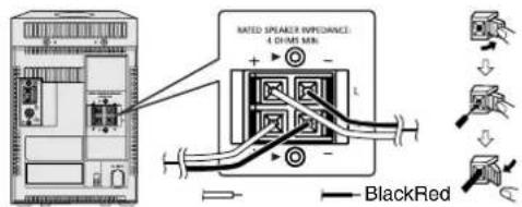 MATED SPEAKER INPTIONANCE: 4 CHMS MIN. BlackRed
