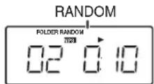 SHARP XLUH4H - To random play all tracks: - 1