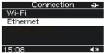 Connection Wi-Fi Ethernet 15:08