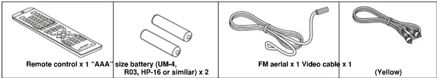 SHARP XL-E75H - Accessories - 1