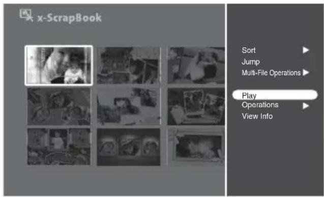 x-ScrapBook Sort Jump Multi-File Operations Play Operations View Info