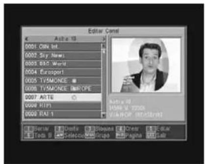 Editor Const 0001 CIN Int. 0002 Sky News 0003 BBC World 0004 Eurosport 0005 TV/MONDE 0006 TV/MONDE EUROPE 0007 ARTE 0008 RTM 0009 RAI 1 Serial Draft Packout Crear Dark Tools 9 Selecto Grupo Page Pal Editor: 10 Date: 12/2006 V/A/R/P 187518x15