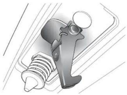 Aston Martin V12 Vanquish (2003) - Bonnet (Hood) Safety Catch - 1