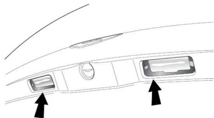 Aston Martin V12 Vanquish (2003) - Number Plate Lights - 1