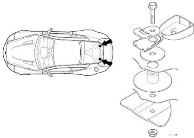Aston Martin V12 Vanquish (2003) - Correct Assembly of Tether Anchorages - 1