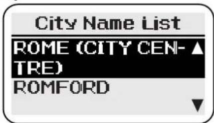 City Name List ROME (CITY CEN- TRE) ROMFORD