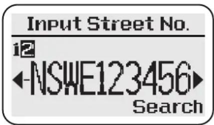 Input Street No. 12 ←-NSWE123456► Search