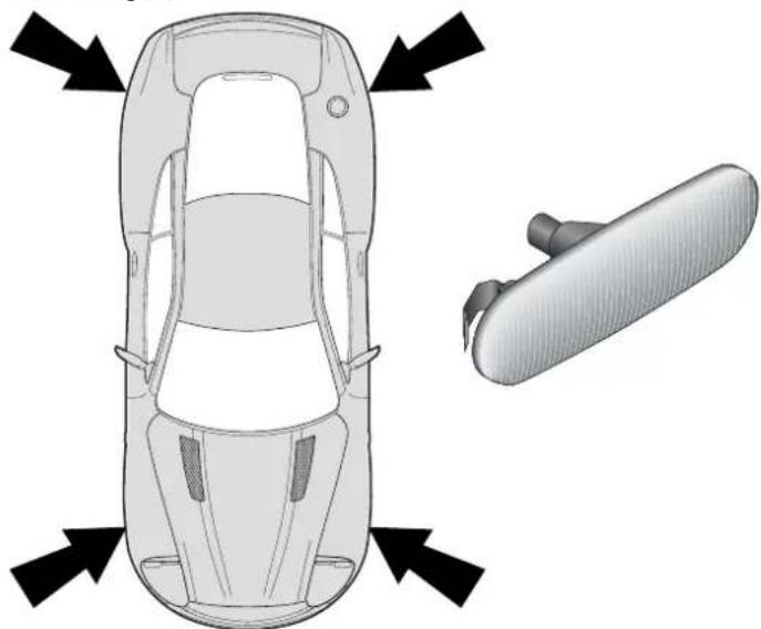 Aston Martin V12 Vanquish (2003) - Side Marker Lights - 1