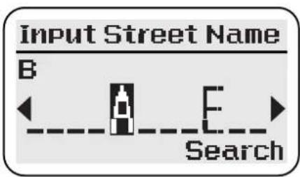 Input Street Name B Search