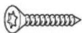 MIELE DA 3560 - screws 4 x 4 0 mm, 2 plugs6x36mm - 1