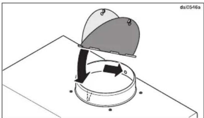 MIELE DA 3560 - Adjusting the deflector plate - 6