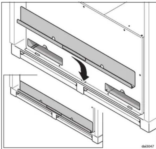 MIELE DA 3560 - Adjusting the deflector plate - 5