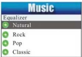 Music Equalizer Natural Rock Pop Classic