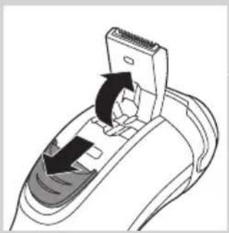 PHILIPS PowerTouch PT721 - Čistenie zastrihávača pomocou čistiacej kefky (len modely PT919/PT866/PT860/PT845/PT739/PT737/PT731) - 1