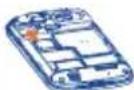 ALCATEL One Touch Pop C1 4015D - Installing or removing the microSD card - 2