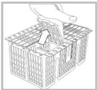 INDESIT DIF 04B1 - Cestino delle posate - 1