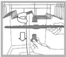 INDESIT DIF 04B1 - Cleaning the sprayer arms - 1