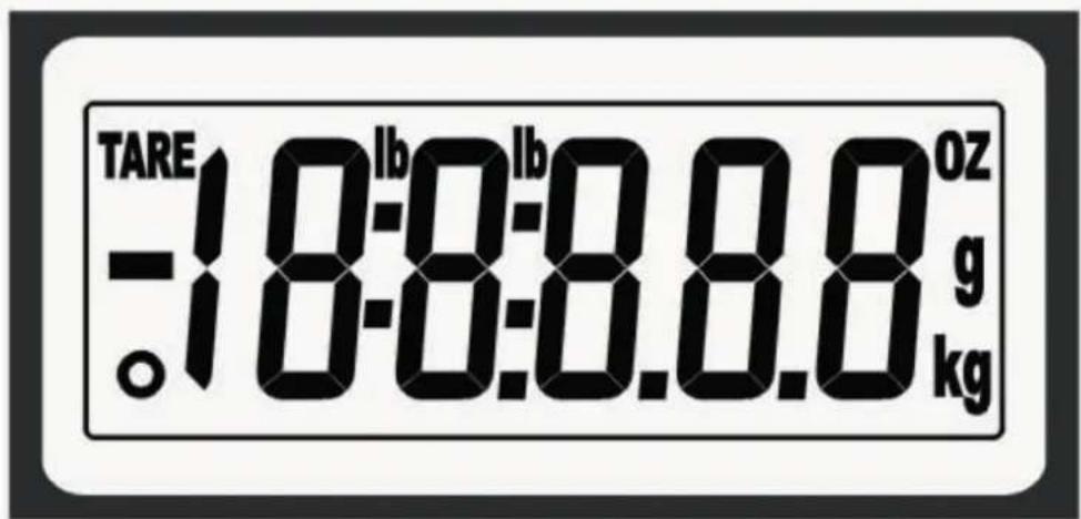 TARE -18:00lb 18:00lb oz g kg