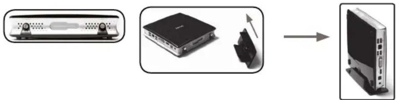 Zotac ZBOX BI320 - Installing the stand - 1