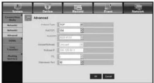 System Device Record Event Network Advanced Product Type TCP NETTCP 154 NetTCP 0004.6739 Internet/Internet: NetCard Network ID: 204.125.62.1 %: Connected Port: 80 OK Cancel