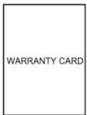 WARRANTY CARD