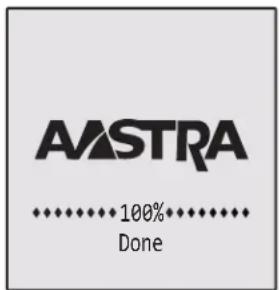 AASTRA ······· 100% ······· Done