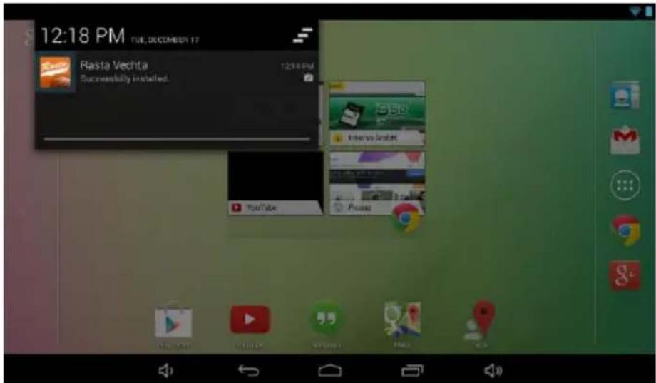 INTENSO TAB 744 - Barra dello stato - 1