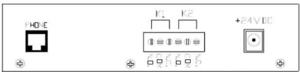 PHONE K1 K2 +24VDC