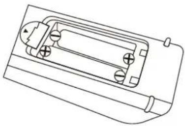 AudioSonic LE-227792 - Batterijen in de afstandsbediening plaatsen - 2