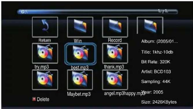 AudioSonic LE-227792 - Muziekmenu - 2