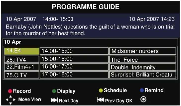 AudioSonic LE-227792 - Keuze via EPG (Elektronische Programmagids) - 1