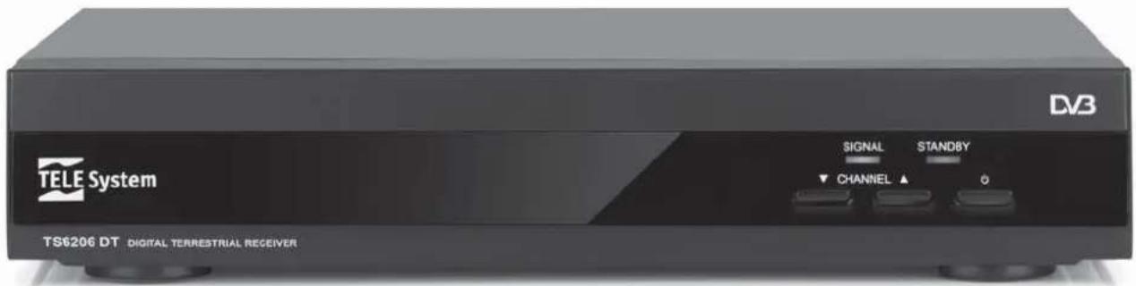 TELE System TS6206 DT DIGITAL TERRESTRIAL RECEIVER DV3 SIGNAL STANDBY CHANNEL