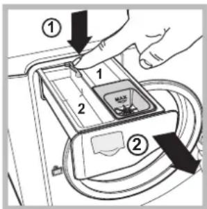 HOTPOINT Aqualtis AQS73D 29 - Pulire il cassetto dei detersivi - 1