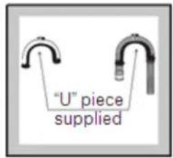 "U" piece supplied