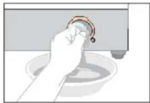 NEVIR NVR-4900 6K1000 - Cleaning the drain pump filter - 2