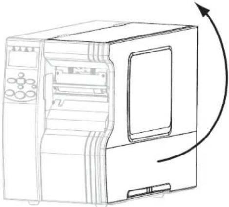 ZEBRA 110Xi4 - To load fanfold media, complete these steps: - 1