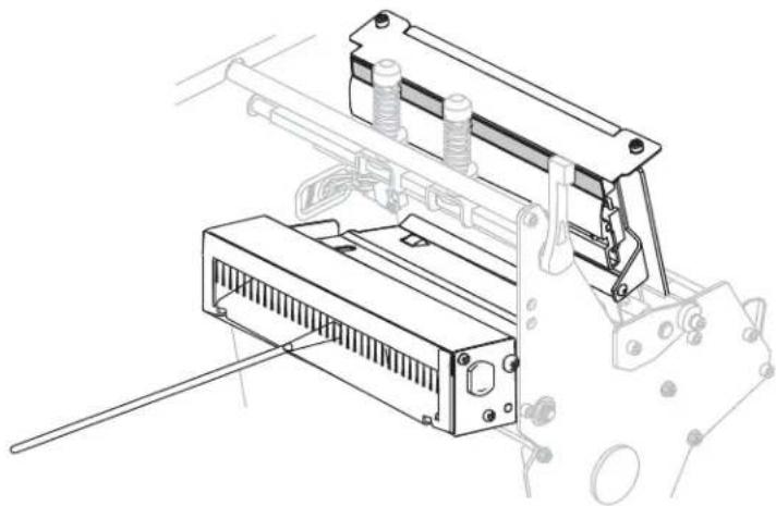ZEBRA 110Xi4 - To clean the cutter, complete these steps: - 1