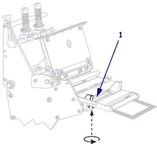 ZEBRA 110Xi4 - Load Media in Tear-Off Mode - 8