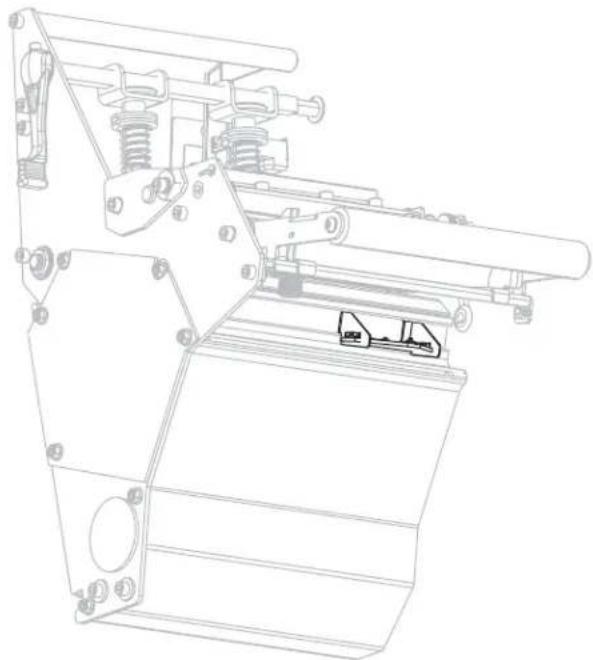 ZEBRA 110Xi4 - To adjust the lower media sensor, complete these steps: - 1